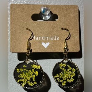 Handmade Floral Drop Earrings